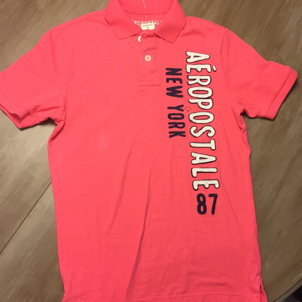 NWT Aeropostale Short Sleeve Polo - Pink - Size XS